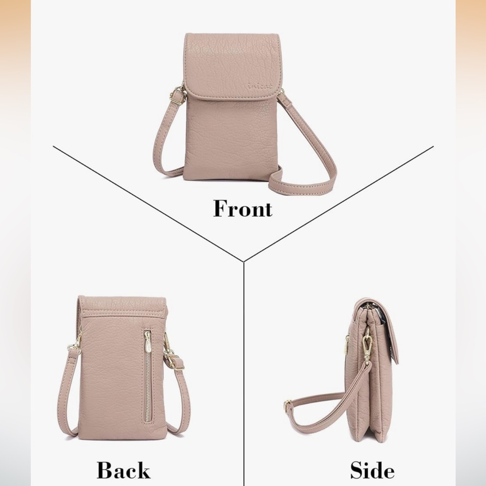 Cream Crossbody Bag. MINI CROSSBODY
PHONE BAG
NEW SOFT LEATHER
EXCELLENT COND - Picture 9 of 13